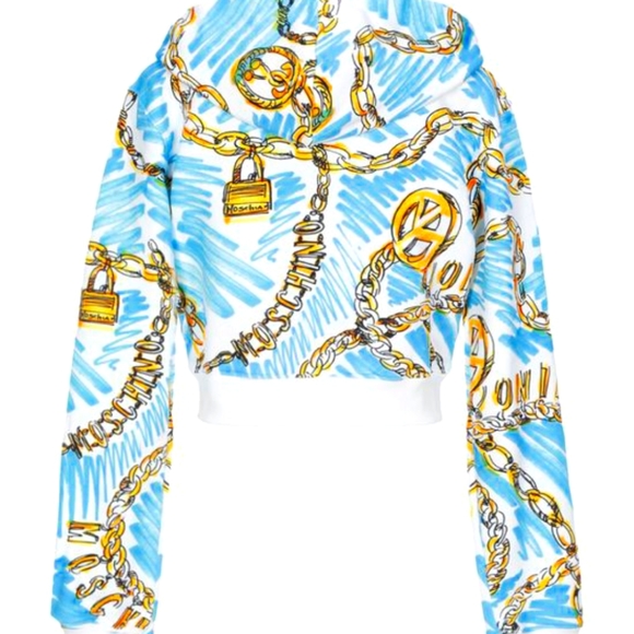 MOSCHINO Joggers Set with Crop Top  Hoodie - Picture 5 of 17